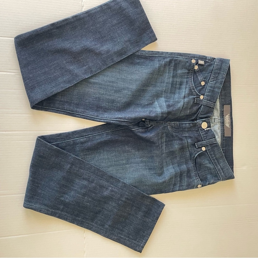 Y2K Rock & Republic women’s Dark Blue Jeans Embellished Pockets - Picture 6 of 14